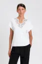 CAMISETA ENCAJE CUELLO