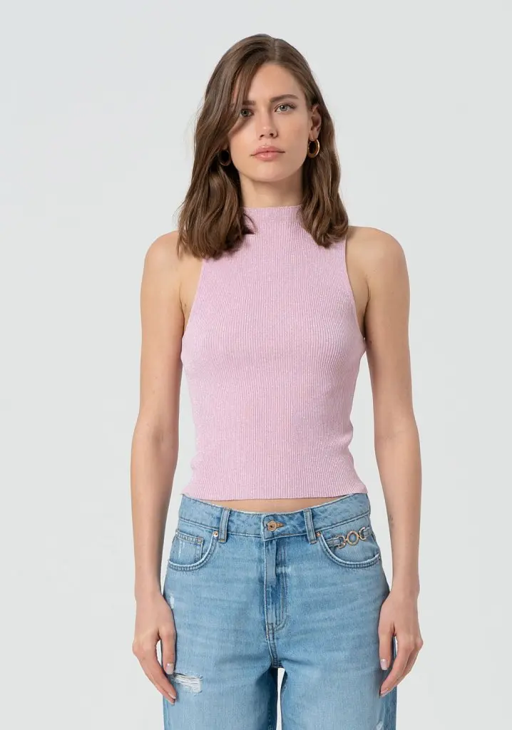 TOP LUREX (NEGRO, L)