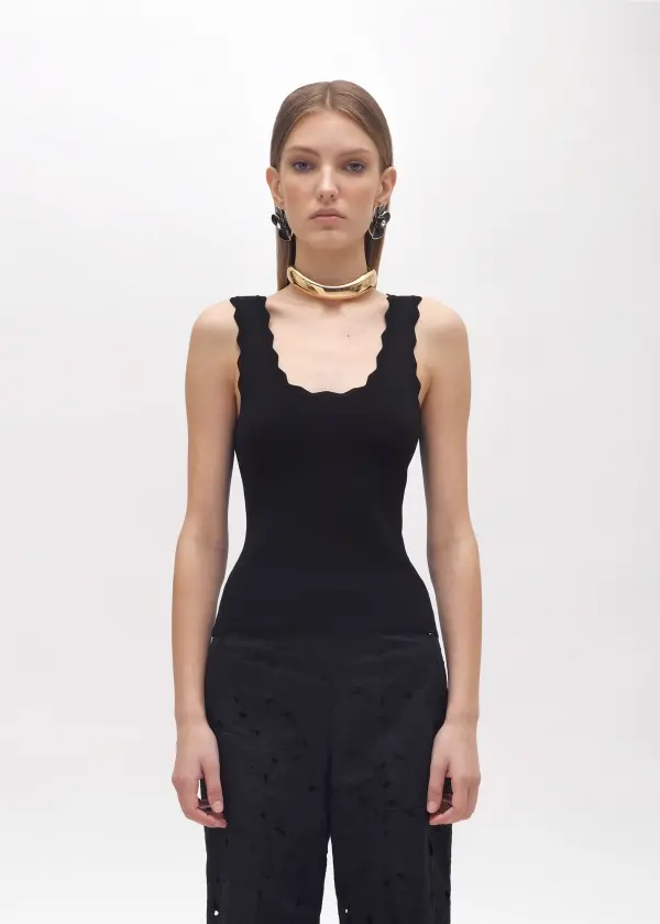 [9530028000495] TOP CANOTTA (NEGRO)