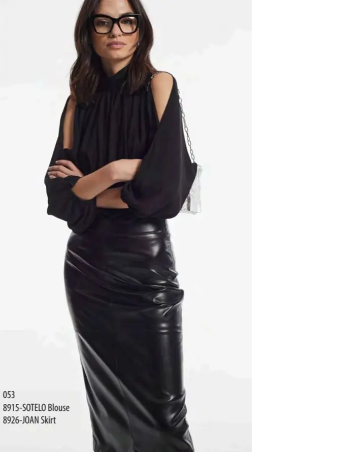 FALDA JOAN EFECTO PIEL