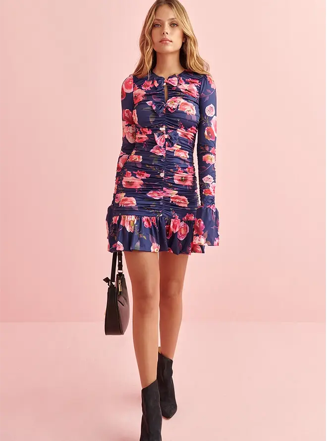 [9430040001147] VESTIDO COQUETTE BLUE (S)