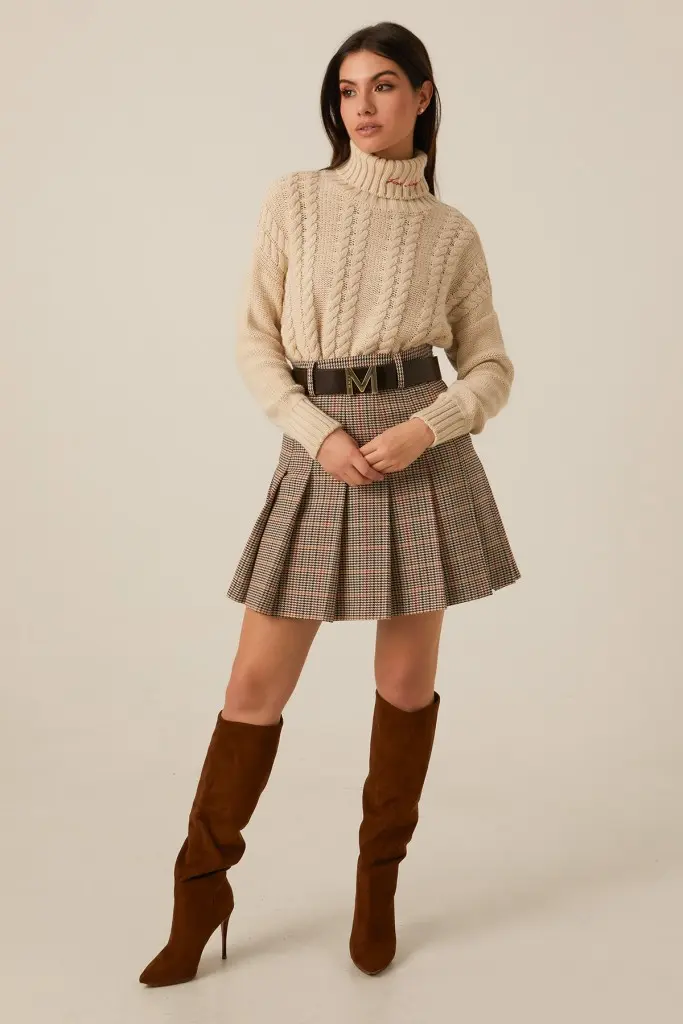 FALDA TABLAS PATA DE GALLO