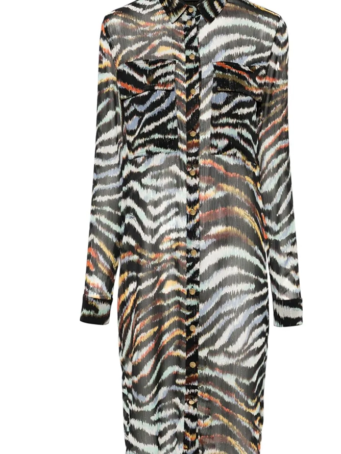 [9330041000669]  VESTIDO CAMISERO CAVALLI (42IT)