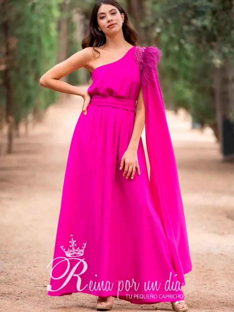  VESTIDO APLI PLUMAS