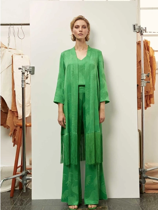 [9330016000028]  KIMONO BROCADO VERDE