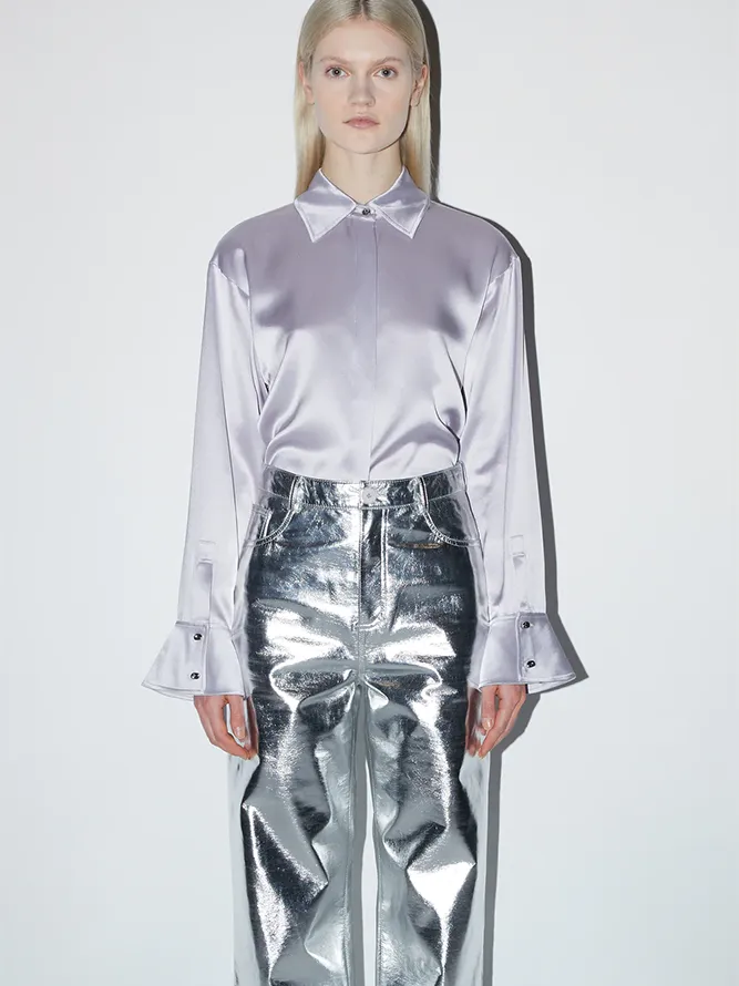  PANTALÓN ECOPIEL PLATA