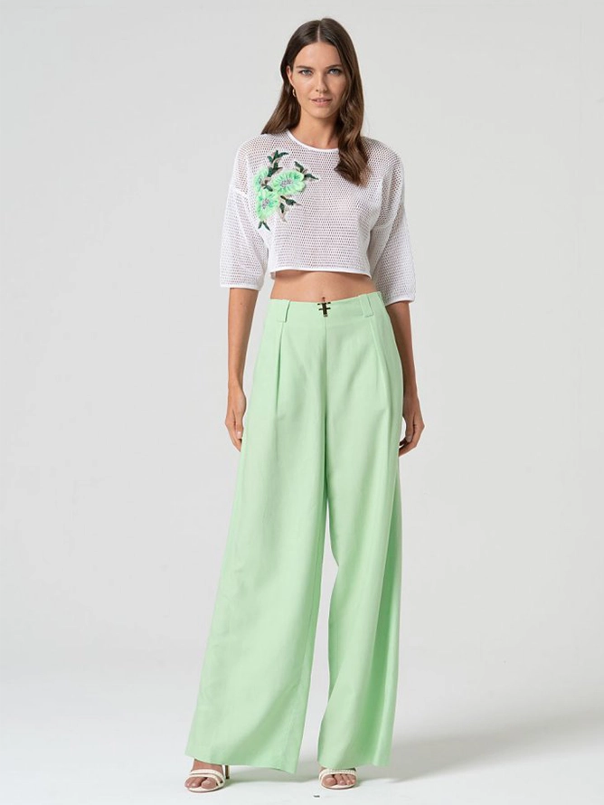 PANTALÓN PALAZZO VERDE