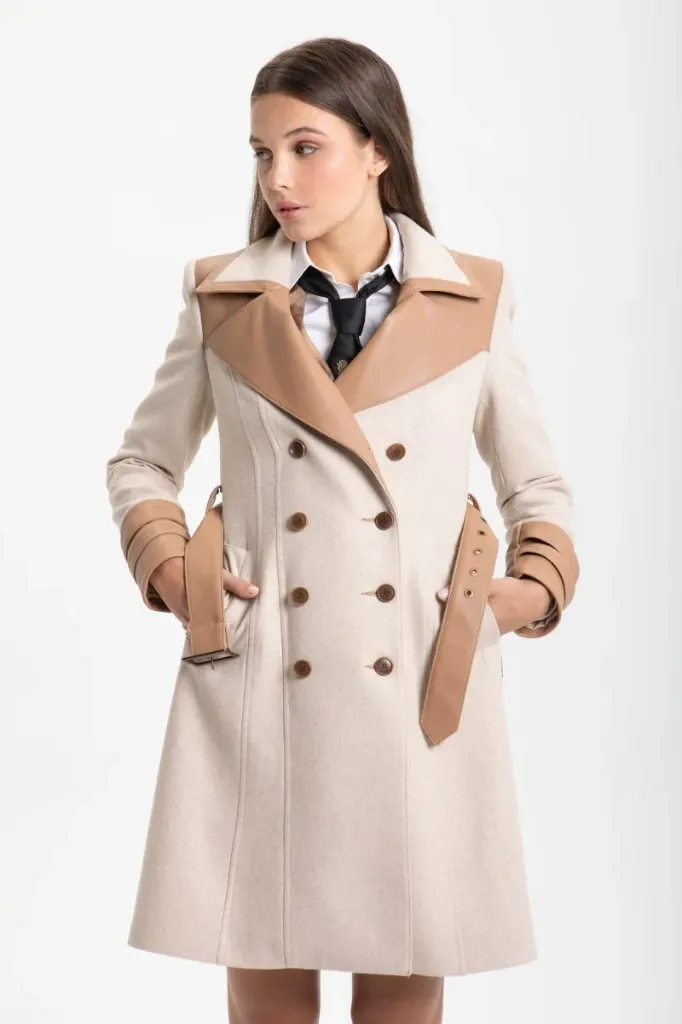 ABRIGO COMBINADO CINTURON