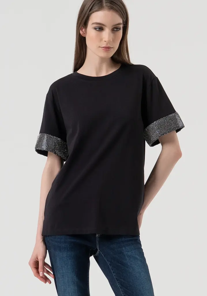 CAMISETA M/STRASS