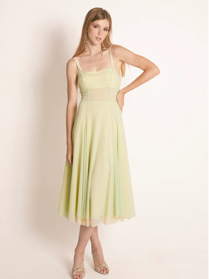 VESTIDO MIDI TULL (S)