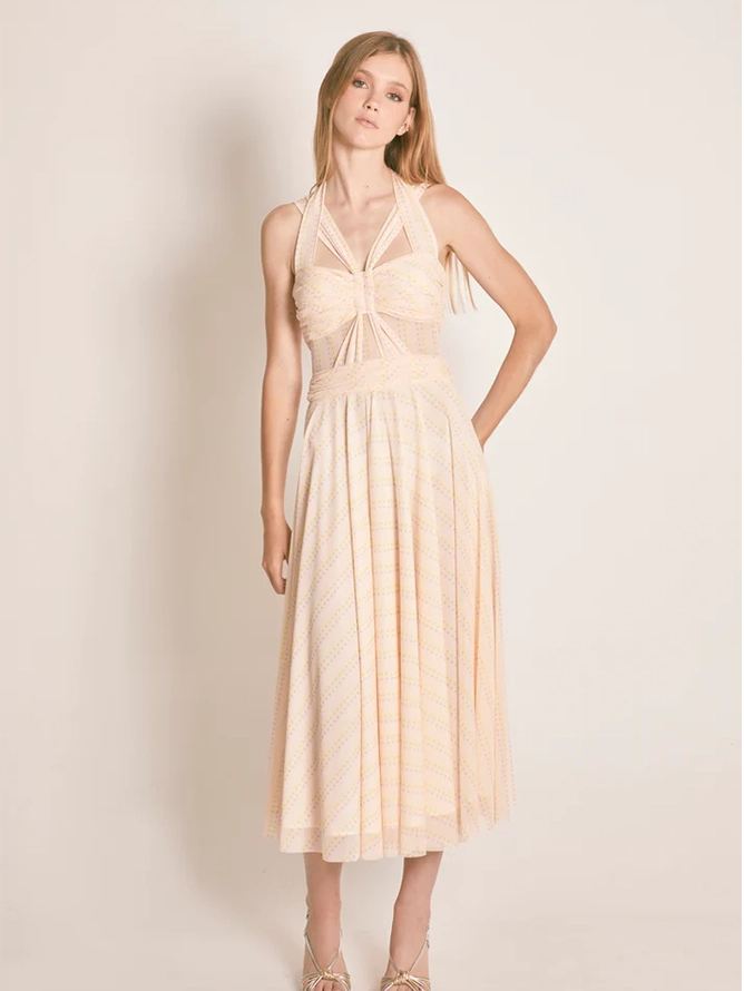 VESTIDO MIDI TULL LUNAR (S)