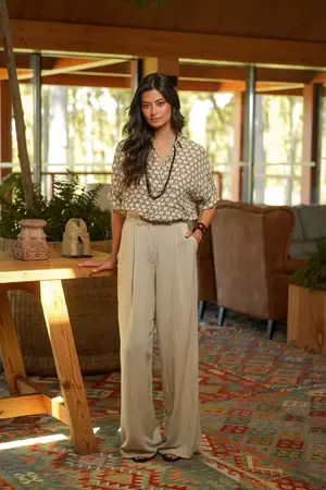 PANTALON LINO PINZAS