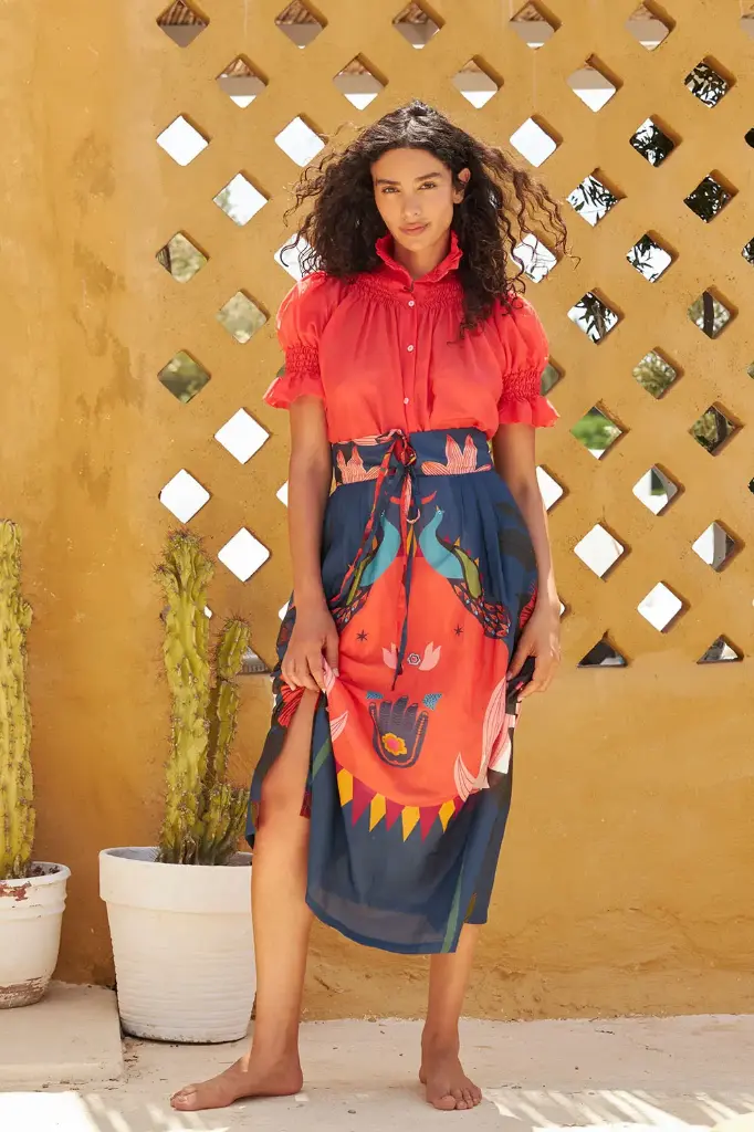 BLUSA APOLLIE (L, CORAL)