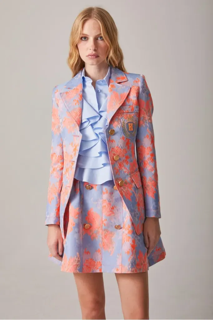 CHAQUETA JACQUARD FLUOR